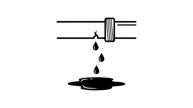 Water dripping from a faucet into a puddle