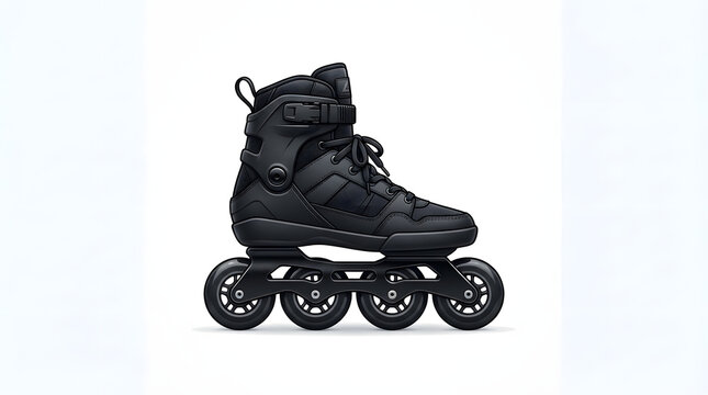 Person wearing aggressive inline skates