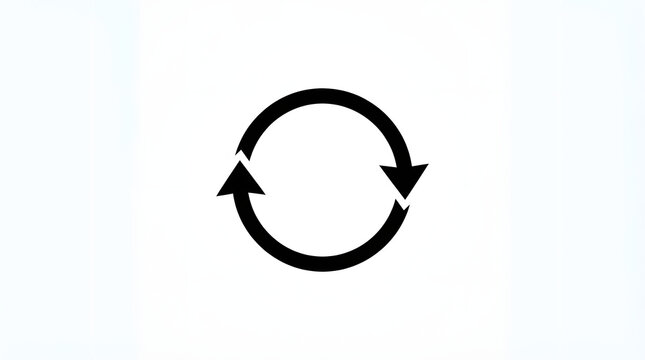 Simple circular arrow icon showing rotation direction