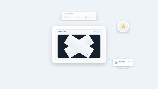 Abstract digital interface concept with minimalist design
