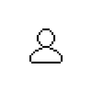 Pixel art user profile icon.