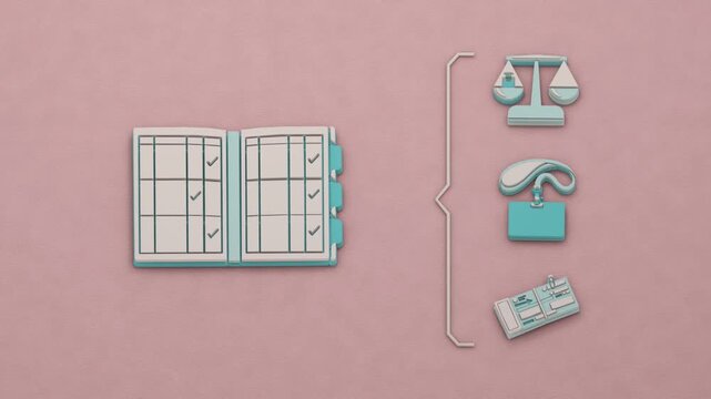 Escrow release brings reconciled accounts, transfer approval and payment documentation together to disburse deposited funds. Flat 3D style.