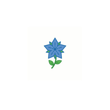 Borage wildflower with vivid star-shaped blue flowers and rough green leaves, a distinctive herbaceous plant found in gardens, meadows and natural habitats, scientific name Borago officinalis