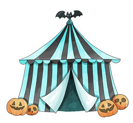 Halloween tent  © Mek drawn