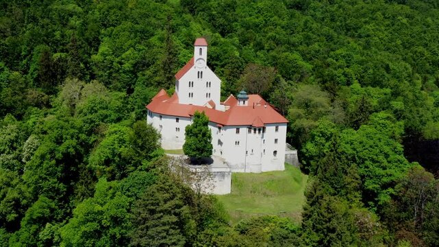 Pisece Castle (Pi&scaron;ece Castle) stands on a hill northwest of the village Pisece in Bizeljsko Hills, in the Municipality of Brezice in the south-eastern Slovenia.