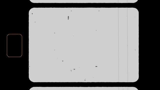 Super 8mm Old Film Burn Overlay - Retro Film Frame. Shaking super 8 mm film overlay vintage retro cinema frame. 4K Video. 