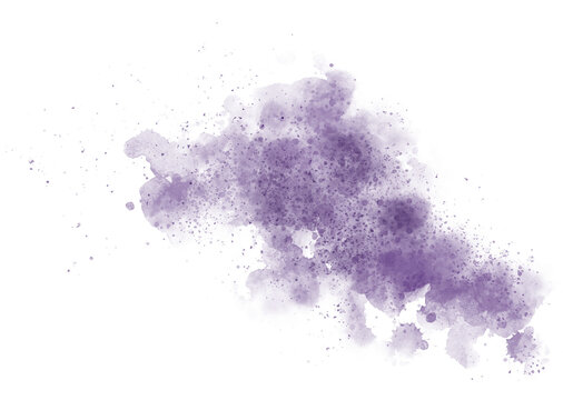 Watercolor brush stain decoration