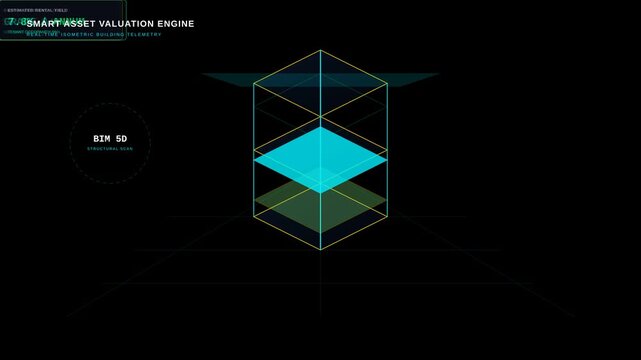 Digital BIM 5D Structural Analysis Visualization for Modern Property Asset Management and Valuation