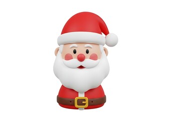 Fototapeta premium Santa claus inflatable figure with red hat and white beard
