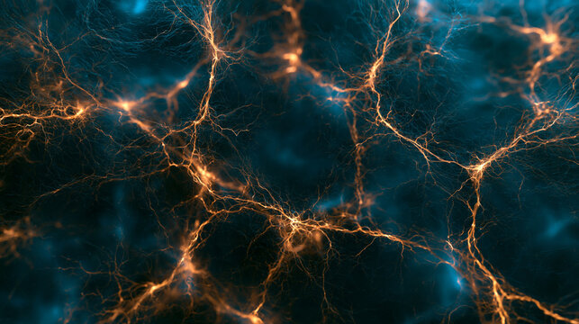 Abstract Neural Network with Glowing Synapses and Connections