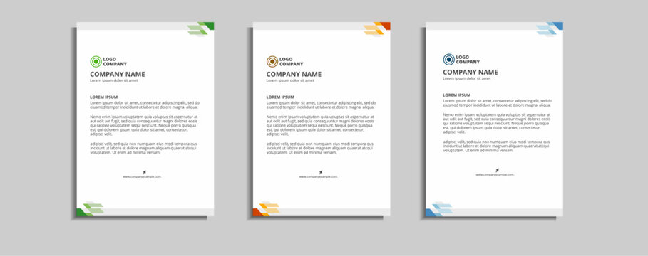 modern corporate letterhead template design