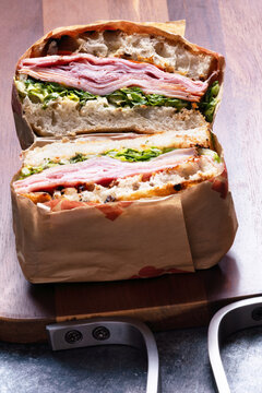 cold cut pork italian sandwich