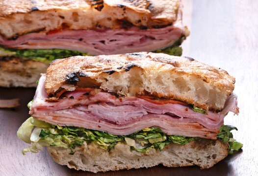 cold cut pork italian sandwich