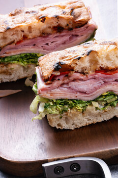 cold cut pork italian sandwich