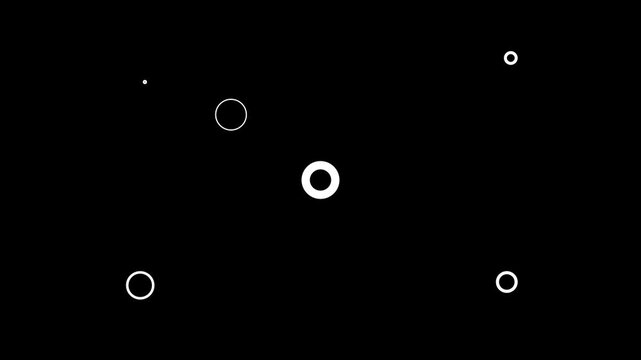 Circle firework display animation over a solid black background. highlight circles fireworks explosion line shape blast, explosion FX 4K showing circle blast fireworks.