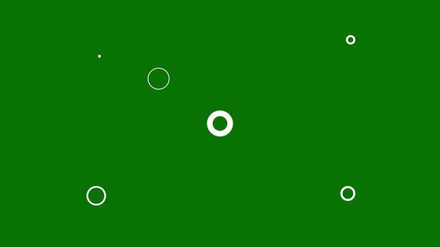 Circle firework display animation over a solid green background. highlight circles fireworks explosion line shape blast, explosion FX 4K showing circle blast fireworks.