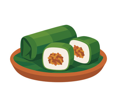 Lemper Vector Illustration