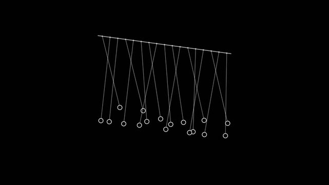 Harmonic Pendulum Motion Physics Visualization
