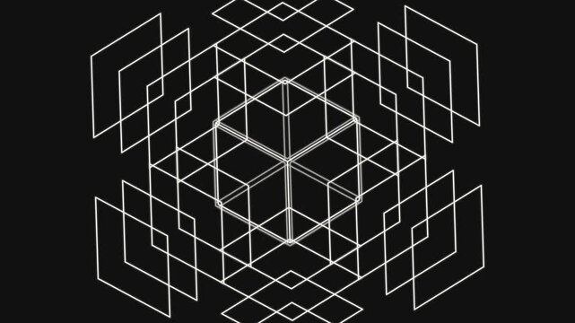Transforming Geometric Wireframe Polyhedron