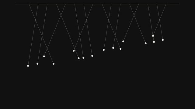 Synchronized Pendulum Swing Physics Animation
