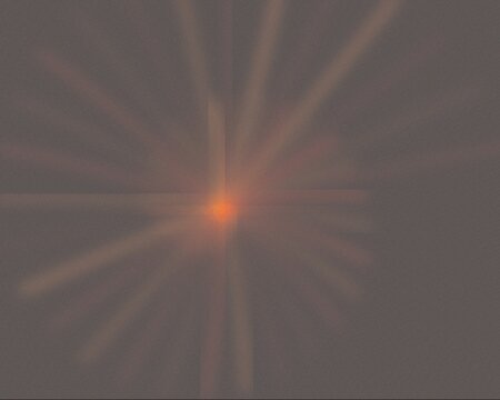 Abstract Orange Radial Glow, Soft Light Burst and Rays on Dark Brown Gray Background