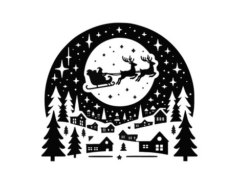 chismas celebration illustration in vactor ,png