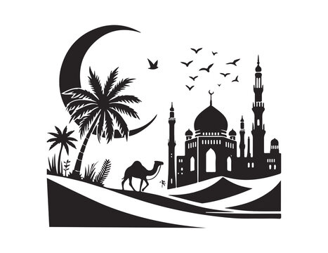 masjid  vector illustration