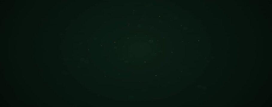 Dissolving Fine Particle Clouds in Deep Emerald Green and Gold