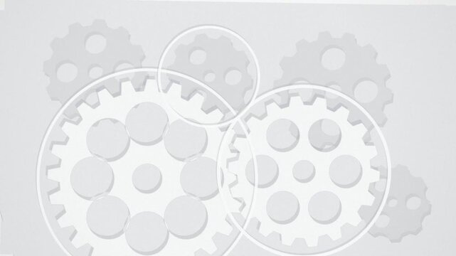 Interlocking gears rotating seamless loop motion background