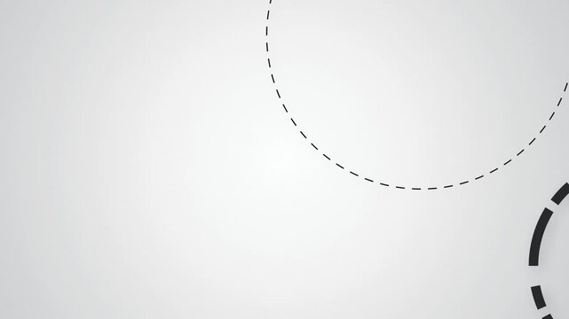 Concentric geometric circles seamless loop motion background