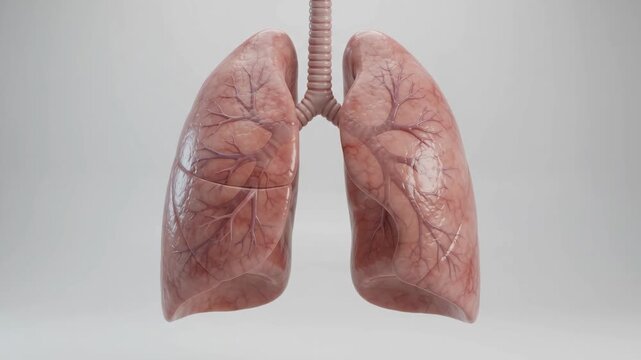 Anatomically Accurate 3D Model of Human Lungs with Detailed Veins and Airways