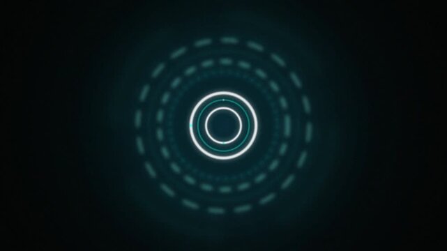 Radar UI target reticle rotating seamless loop abstract background