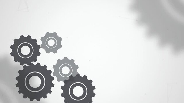 Gear wheels rotating seamless loop motion background