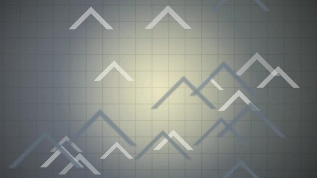 Chevron arrow symbols floating seamless loop motion background