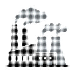 Fototapeta premium Elegant Minimalist Dot Artwork Depicting a Stylish Black and Gray Abstract Letter A with Bold Typography Design
