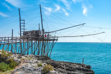 Trabucco - Traditional Wooden Fishing Structure in Vieste, Gargano, Puglia, Italy © javarman