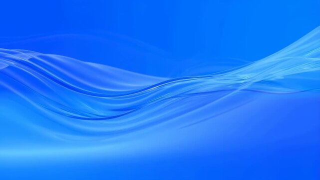 Blue translucent waves flow across an abstract gradient field. Website headers, technology branding, and corporate backdrops.