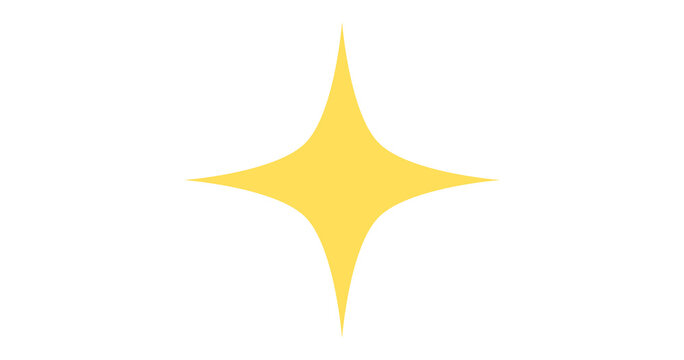 Four pointed star shape png