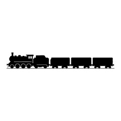 Vector silhouette of a train © Menhikki