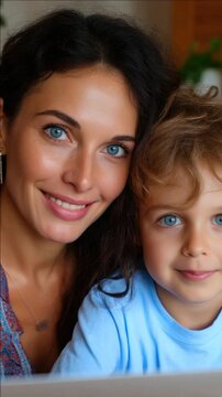 Mother and child, home setting
