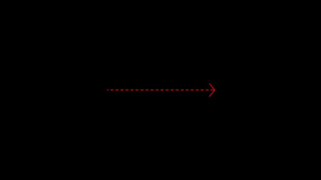white arrows and dotted lines animation.