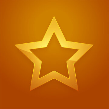 elegant and trendy golden star background for quality rating deign