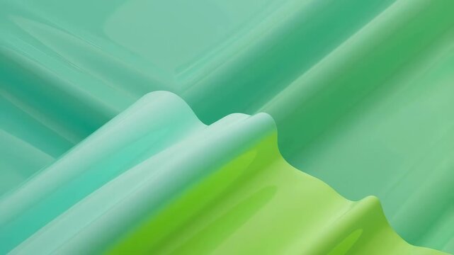 Abstract flowing green forms undulate across a soft layered digital background. Website hero, wellness branding, and social media design.