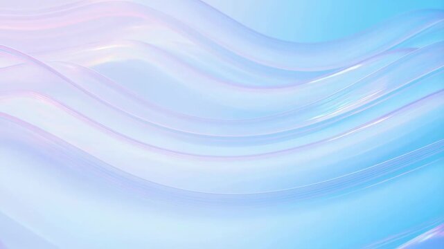 Pastel waves flow across a soft blue, lavender, and pink abstract background. Meditation content, website headers, and title sequences.