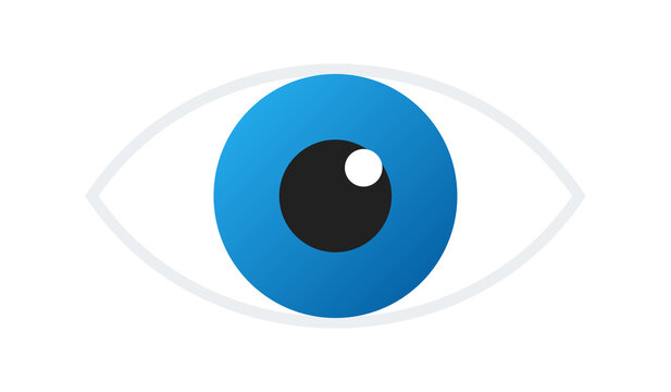Human Eye Ophthalmology Vision Care Icon Concept