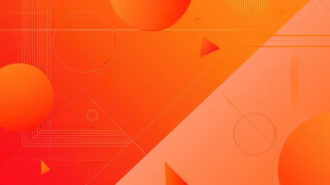 Abstract orange geometric background with minimal gradient for posters, banners, and landing pages