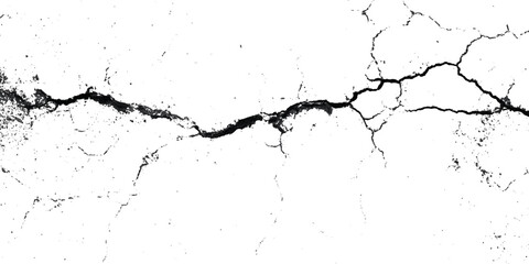 Fototapeta premium Abstract grunge black cracked texture. vintage old scratch damaged wall background design.