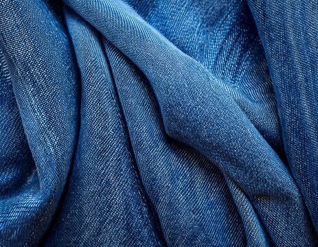 denim fabric texture showing blue color and unique patterns from weaving process