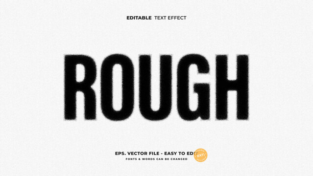 Rough Stamp Editable Text Effect