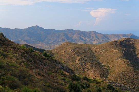 Sant Pere de Roda hills overlooking Mediterranean sea